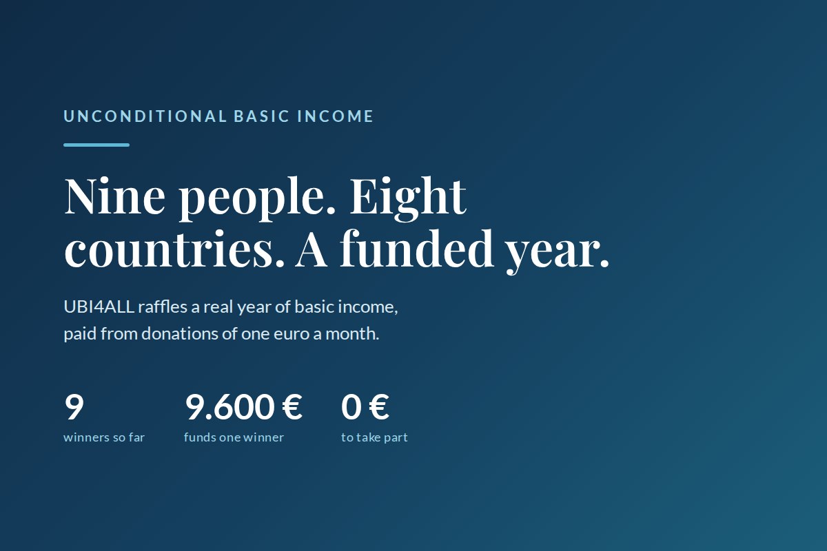 Nine People, Eight Countries, One Year of Unconditional Income